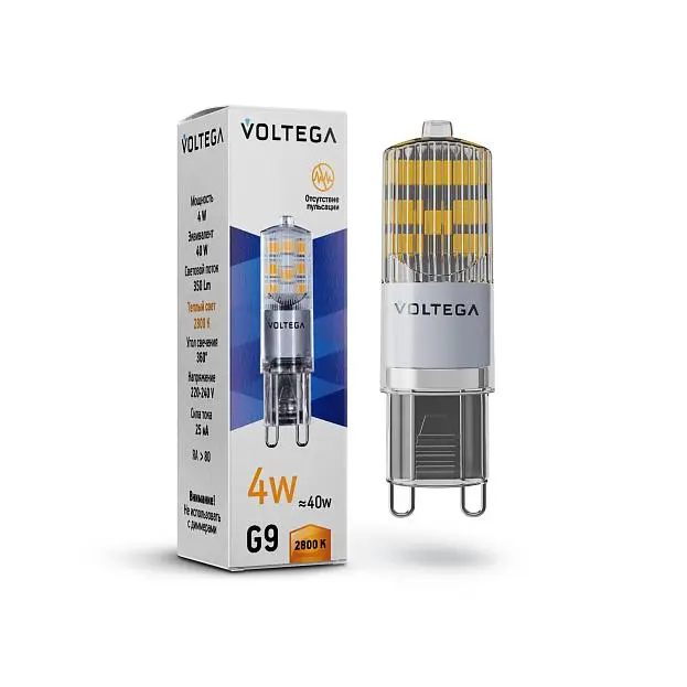 Лампочка Voltega 7124 Capsule G9 Лампочка Voltega 7124 Capsule G9