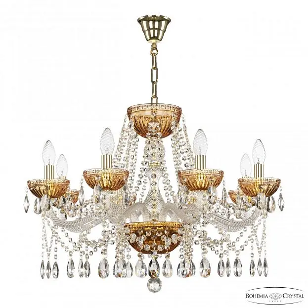 Люстра Bohemia Ivele Crystal 5413/8/240 G Amber/M-1G Люстра Bohemia Ivele Crystal 5413/8/240 G Amber/M-1G