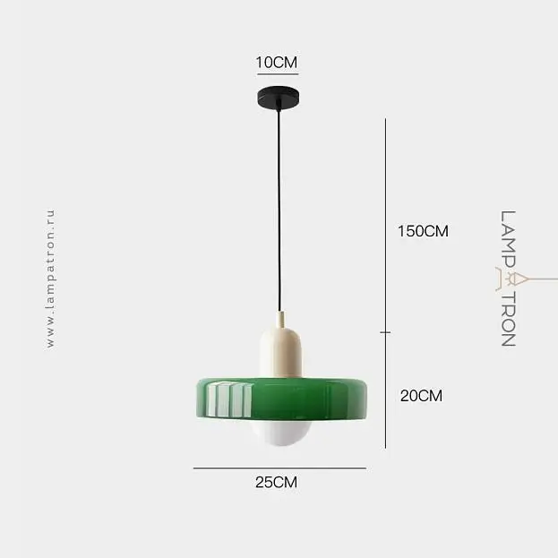 Подвесной светильник COLLAR Зеленый + Белый Lampatron 8192-22428 Подвесной светильник COLLAR Зеленый + Белый Lampatron 8192-22428