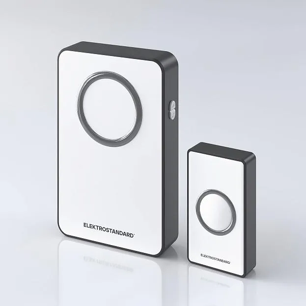 Звонок беспроводной Elektrostandard DBQ27M WL белый/чёрный 38M IP20 a055695 Звонок беспроводной Elektrostandard DBQ27M WL белый/чёрный 38M IP20 a055695