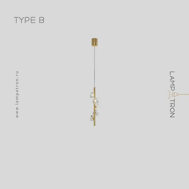 Подвесной светильник CAMILIA ONE Тип B. Цвет Черный Lampatron 7530-21002 Подвесной светильник CAMILIA ONE Тип B. Цвет Черный Lampatron 7530-21002
