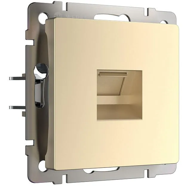 Розетка Werkel Ethernet RJ-45 (шампань) a050873 Розетка Werkel Ethernet RJ-45 (шампань) a050873