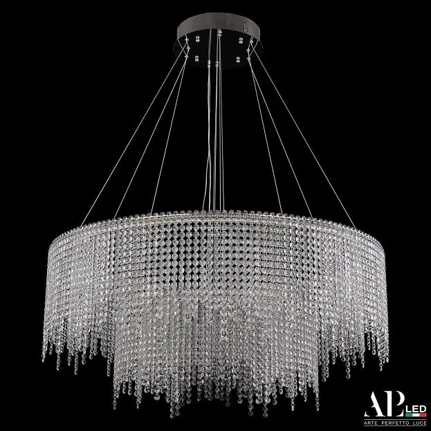 Люстра светодиодная хрустальная APL LED SH02.93.2D.B.Ni.4000 Sicilia Люстра светодиодная хрустальная APL LED SH02.93.2D.B.Ni.4000 Sicilia