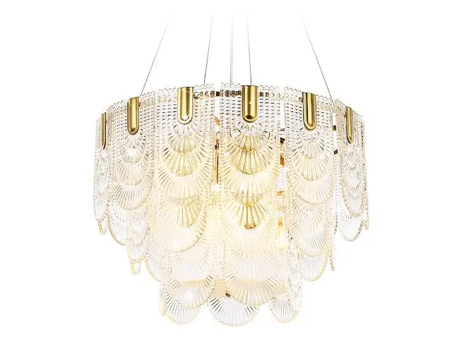 Подвесная люстра Ambrella light TR5388/12 GD/FR Подвесная люстра Ambrella light TR5388/12 GD/FR