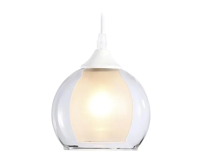 Подвесной светильник Ambrella light TR3538 WH/CL/FR Подвесной светильник Ambrella light TR3538 WH/CL/FR