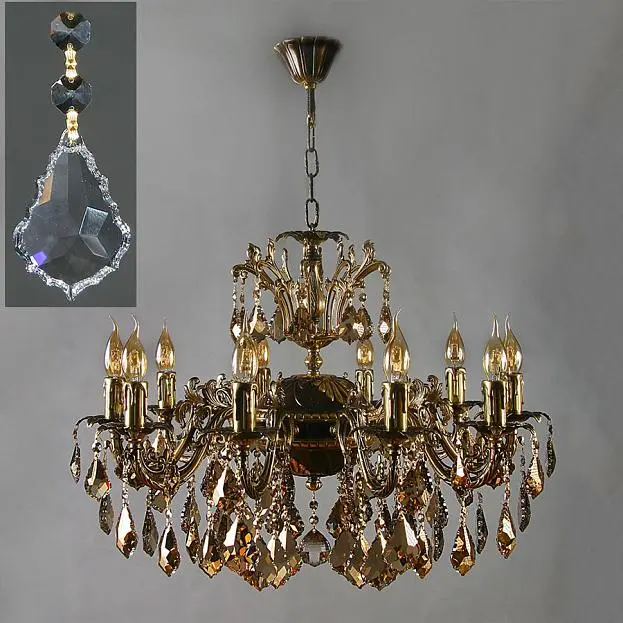 Подвесная люстра Ambiente 2118/10 PB Leaf crystal Подвесная люстра Ambiente 2118/10 PB Leaf crystal