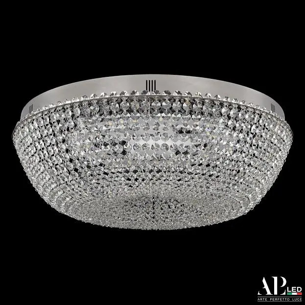 Люстра светодиодная хрустальная с пультом APL LED SH501.2.50.E.LED-DIM.Ni Sicilia Люстра светодиодная хрустальная с пультом APL LED SH501.2.50.E.LED-DIM.Ni Sicilia