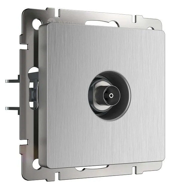 ТВ-розетка оконечная Werkel W1183009 (cеребряный рифленый) a051363 ТВ-розетка оконечная Werkel W1183009 (cеребряный рифленый) a051363