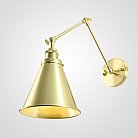 Бра Gloce Cone Shade Loft Industrial Metal Tall Gold 74698-22 ImperiumLoft