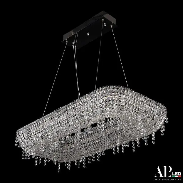 Люстра светодиодная хрустальная APL LED SH522.0.80.B.Ni.4000 Sicilia Люстра светодиодная хрустальная APL LED SH522.0.80.B.Ni.4000 Sicilia