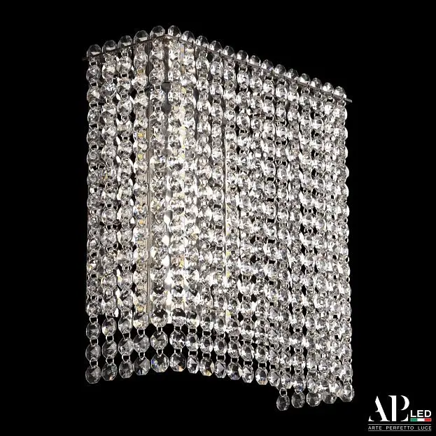 Бра светодиодные хрустальные APL LED SH500.B1.25-27.A.Ni.4000 Sicilia Бра светодиодные хрустальные APL LED SH500.B1.25-27.A.Ni.4000 Sicilia