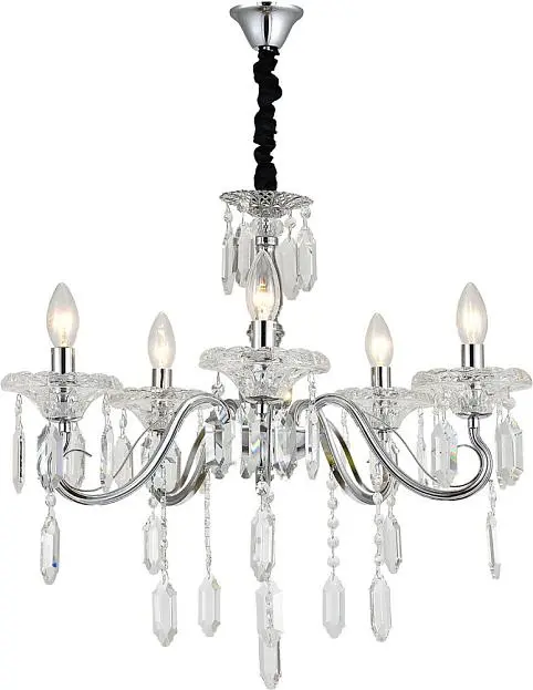 Подвесная люстра Escada 2111/5P Chrome Fantail Подвесная люстра Escada 2111/5P Chrome Fantail