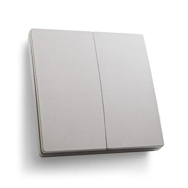 Кнопка-выключатель беспроводной FERON 41720 TM82 230V, 500W, двухклавишный, серебро Кнопка-выключатель беспроводной FERON 41720 TM82 230V, 500W, двухклавишный, серебро