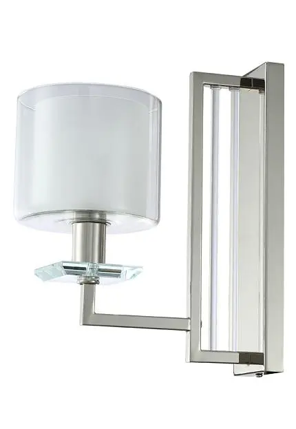 Бра Crystal Lux NICOLAS AP1 NICKEL/WHITE 3400/401 Бра Crystal Lux NICOLAS AP1 NICKEL/WHITE 3400/401